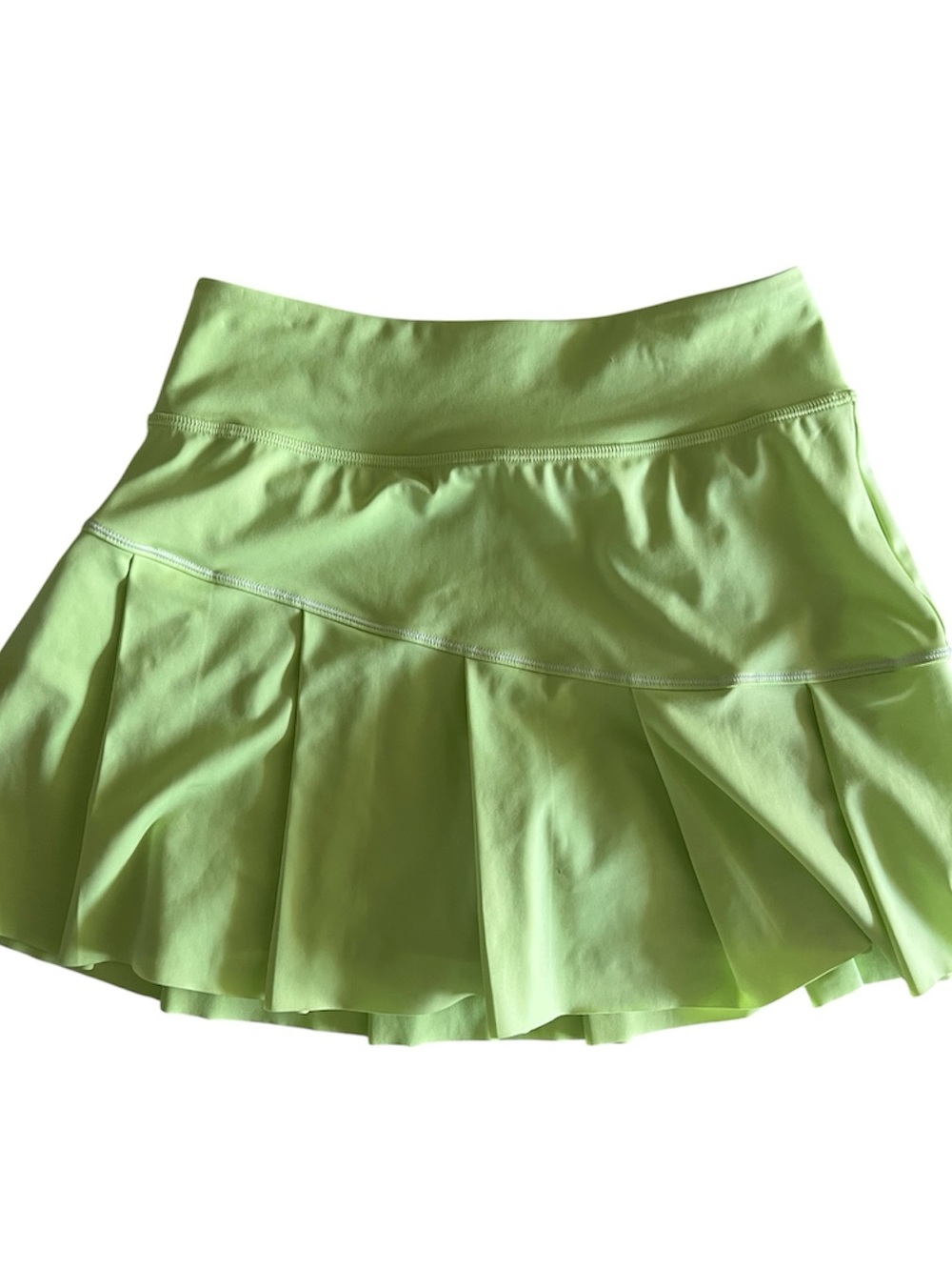 Athleta Serve Pleated Skort Neon Lime Tennis Golf Athletic Skirt XXS